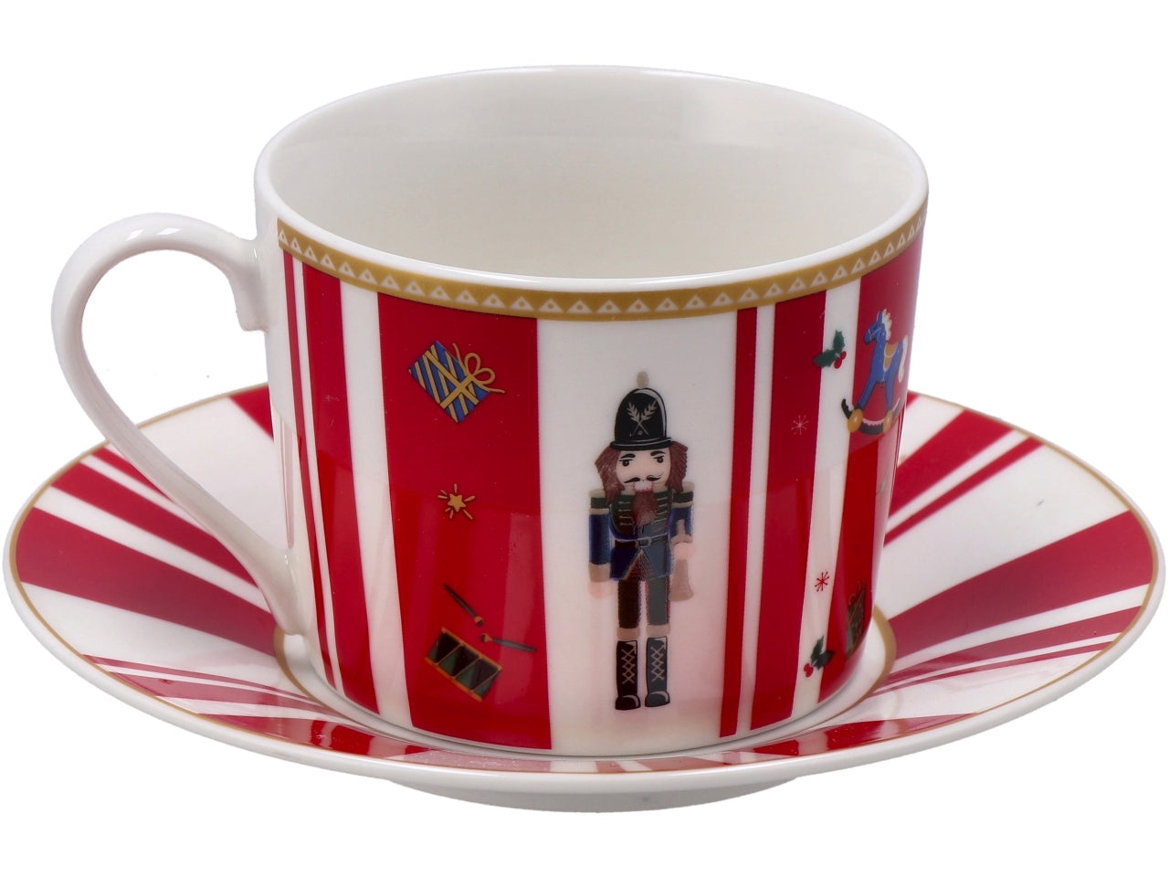 Tazza the con piattino 9xh.7cm colori assortiti