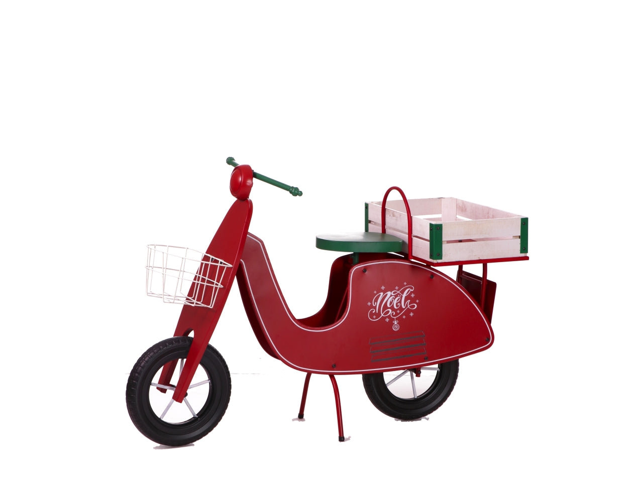 Scooter in metallo rosso 111x46xh.75cm