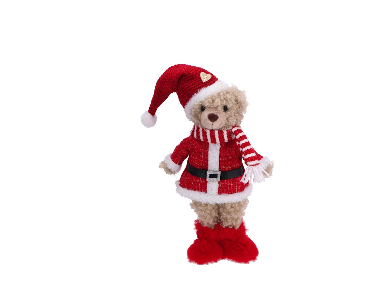 Orso natalizio h.50cm in piedi