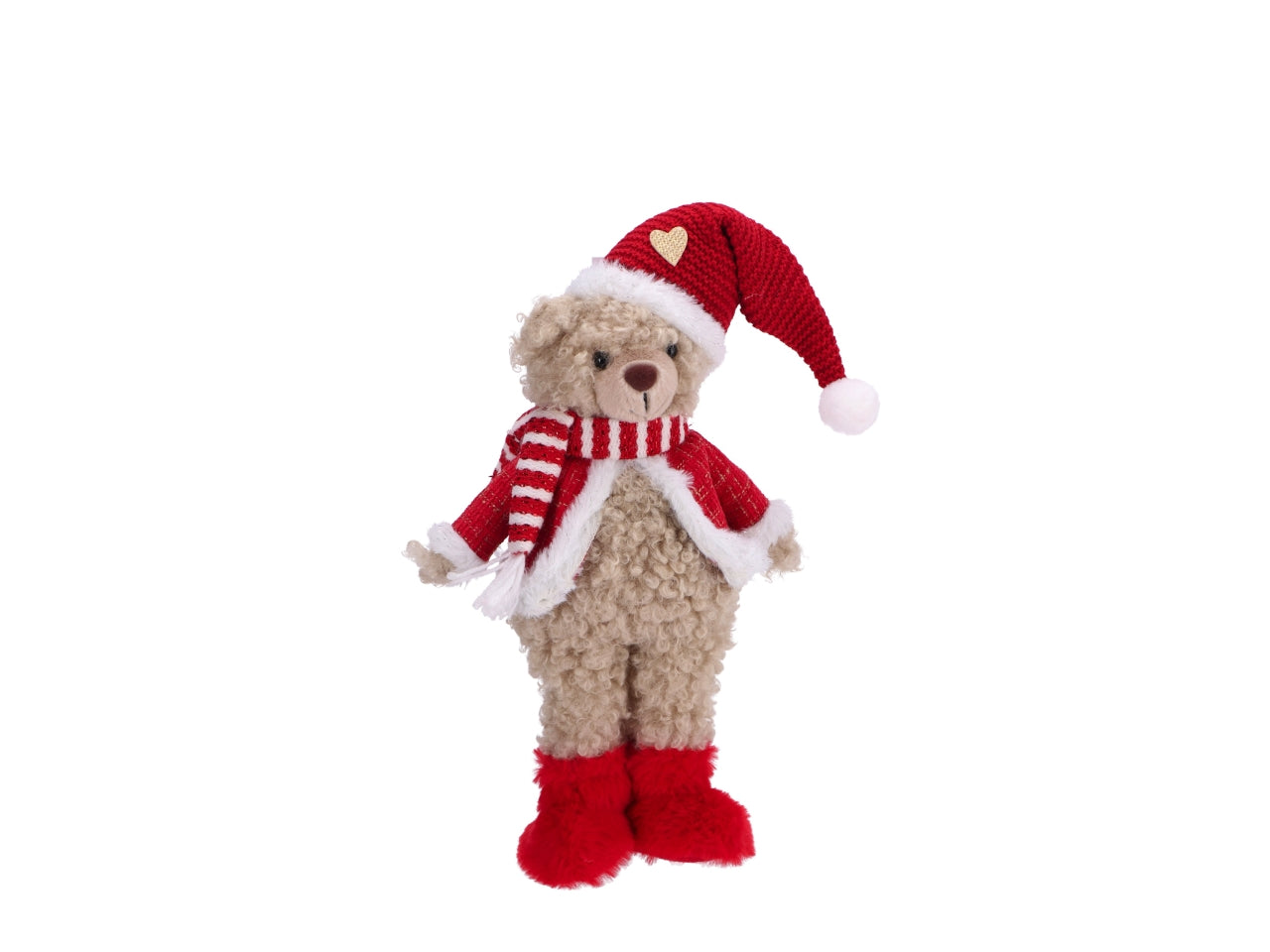 Orso natalizio h.50cm in piedi