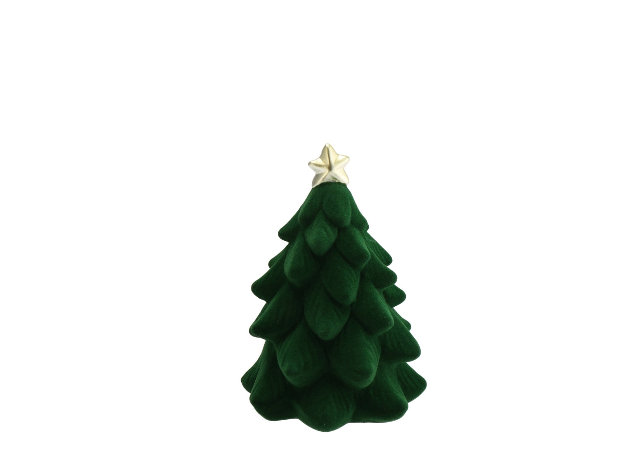 Albero 12,5x18cm in porcellana verde