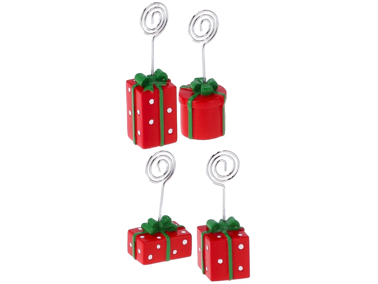 Segnaposto pacco in resina 3x3xh.9cm assortiti