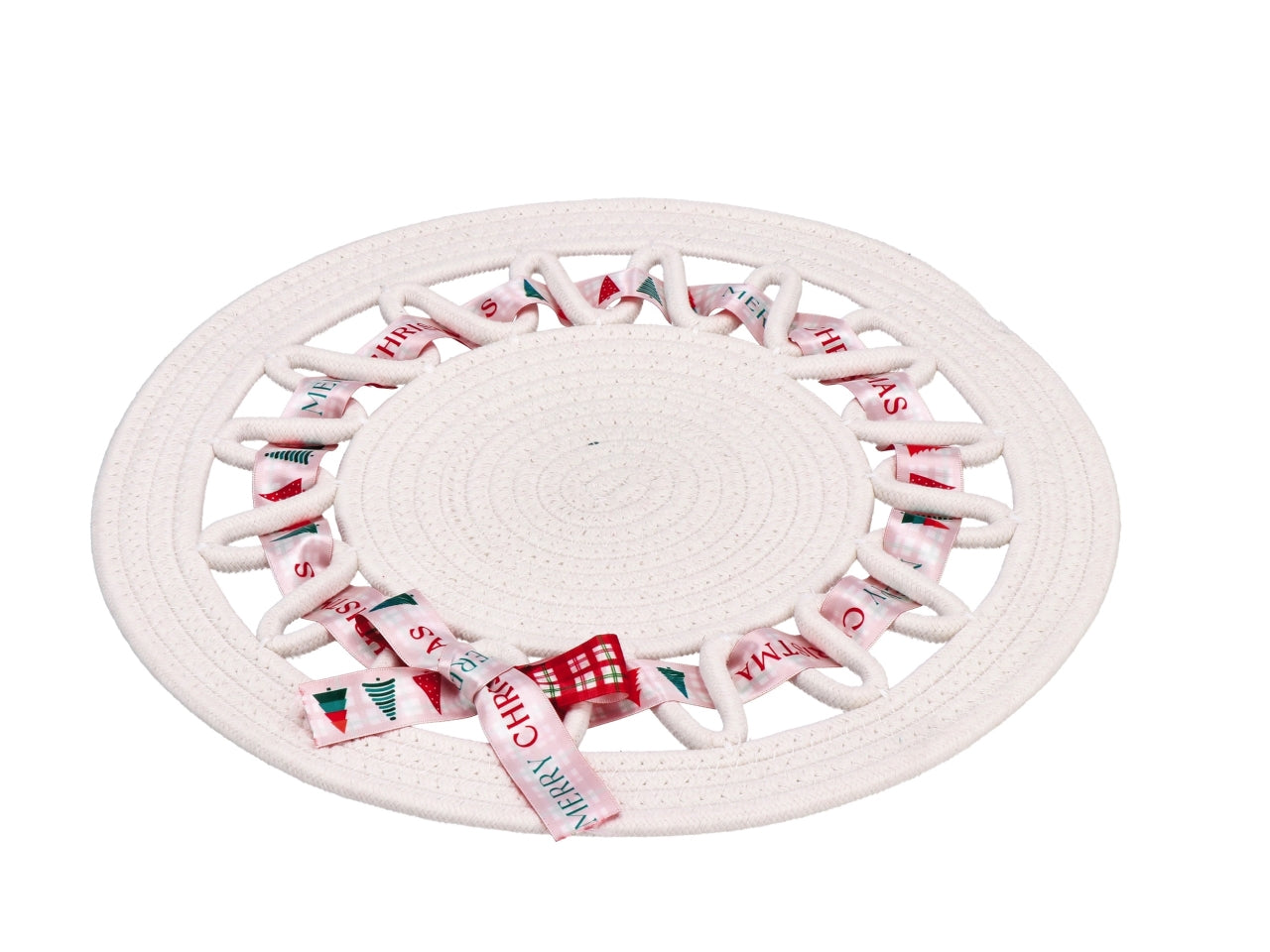 Tovaglietta tonda 38cm in tessuto di colori assortiti