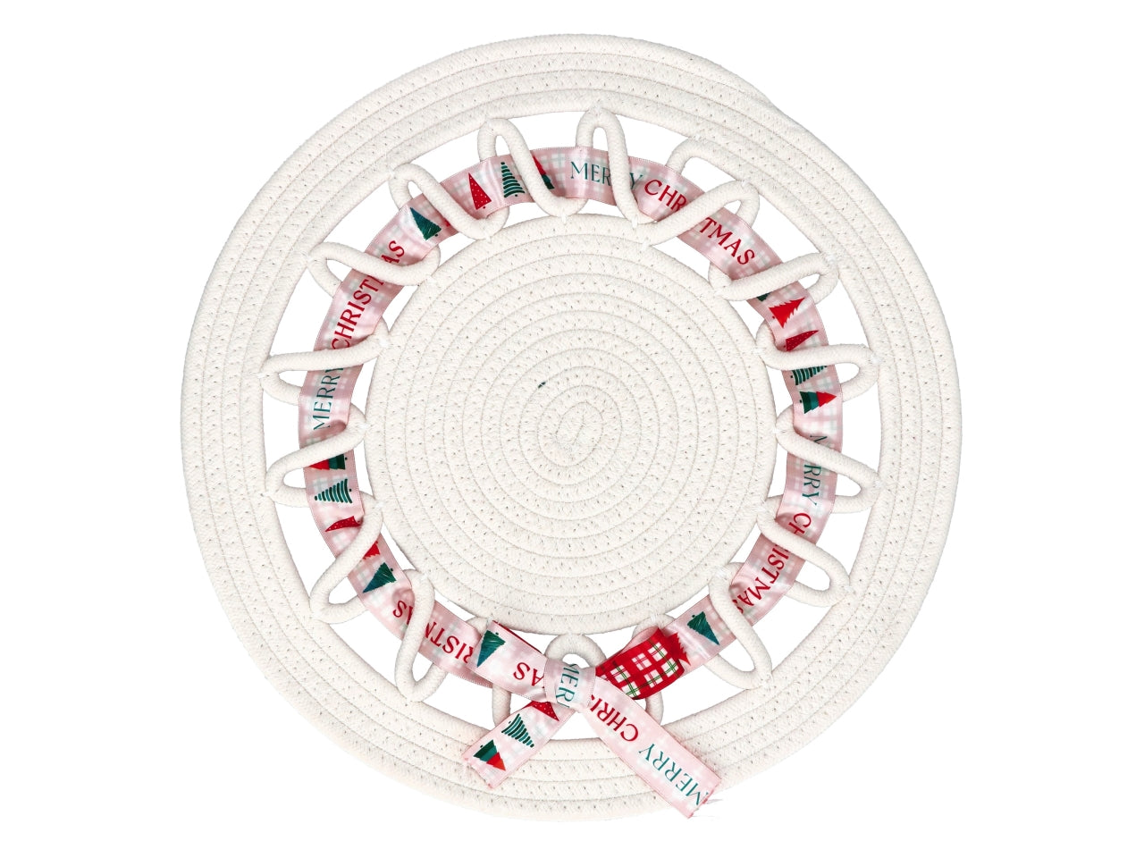 Tovaglietta tonda 38cm in tessuto di colori assortiti