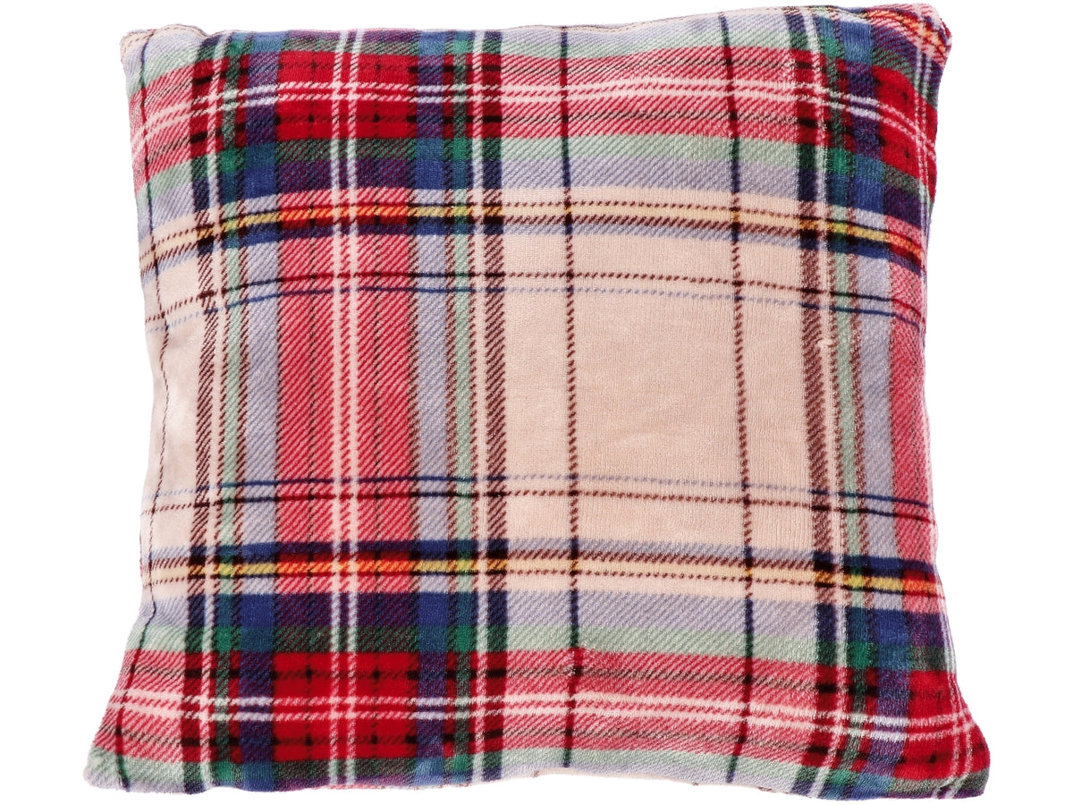 Cuscino 45x45cm sherpa in flanella colori assortiti