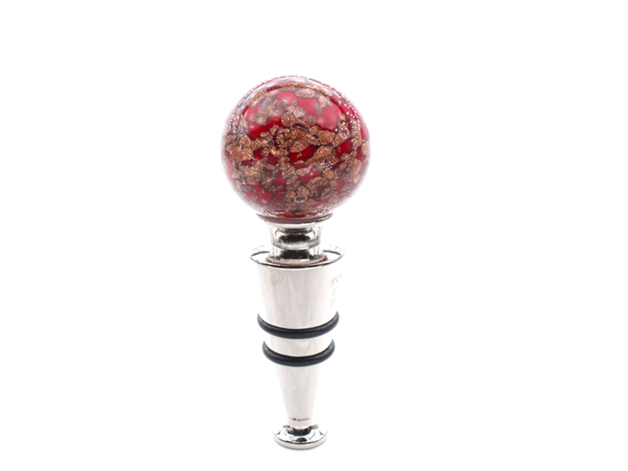 Tappo palla sommerso avventurina di colore rosso in box regalo