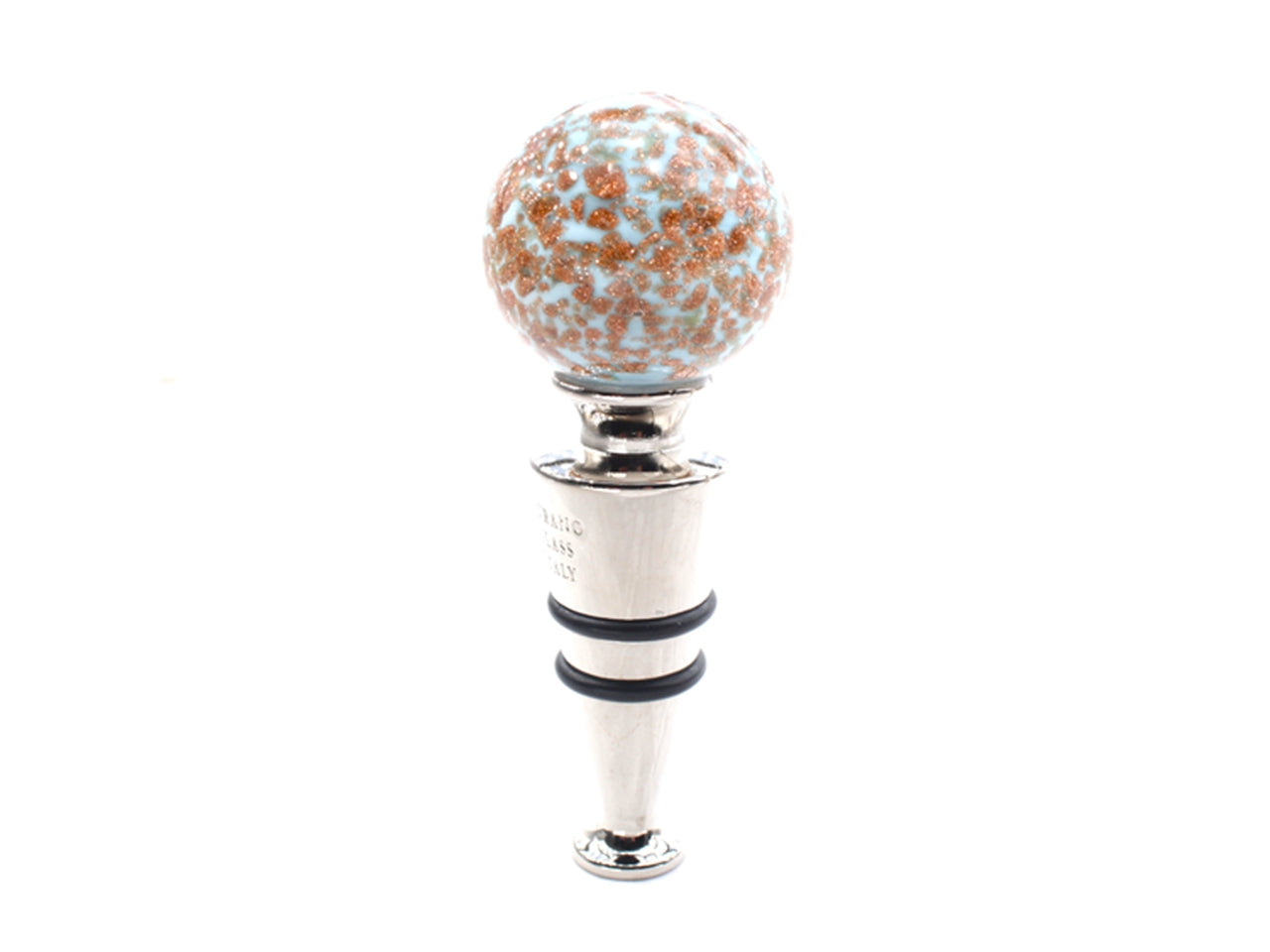 Tappo palla sommerso avventurina di colore celeste in confezione regalo