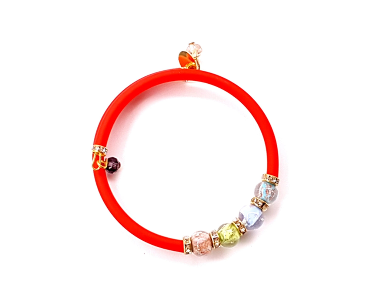 Bracciale filo armonico avventurina e strass