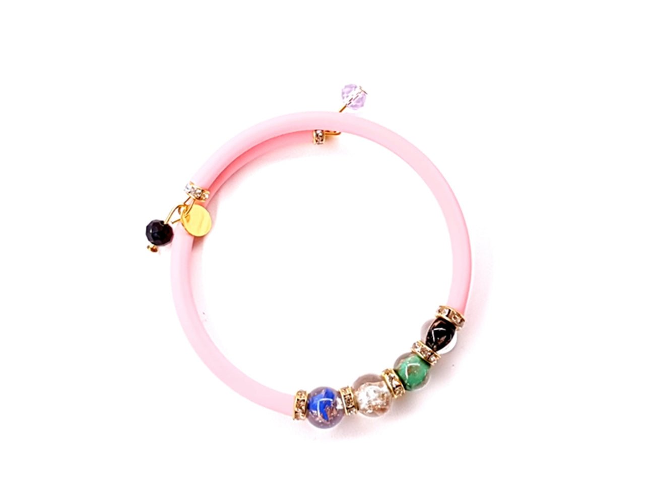 Bracciale filo armonico avventurina e strass