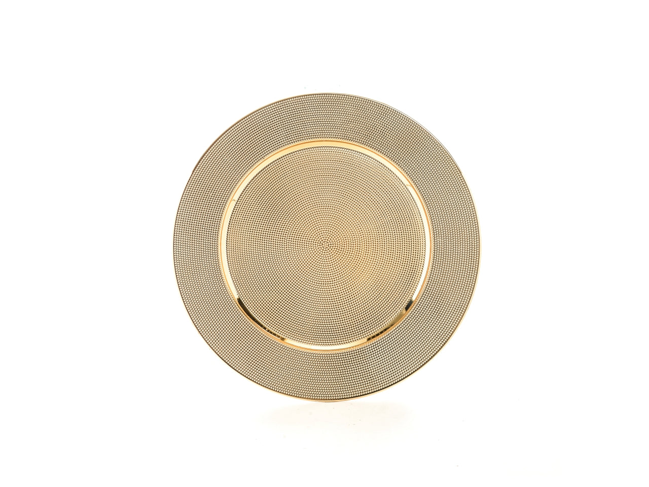 Sottopiatto in plastica oro lucido 33cm