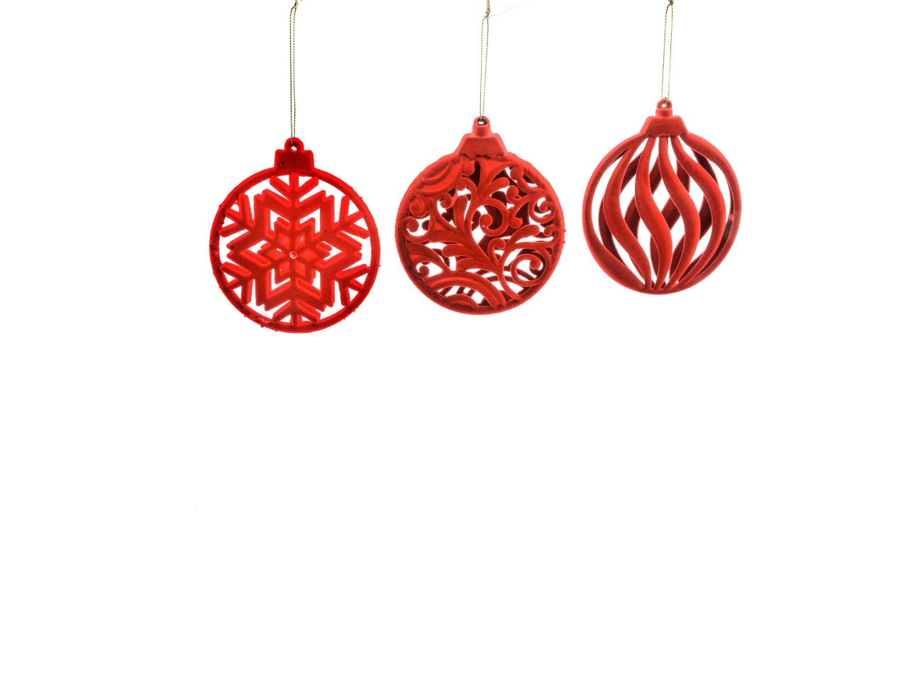 Appendino floccato rosso 10x2xh.12 cm assortiti