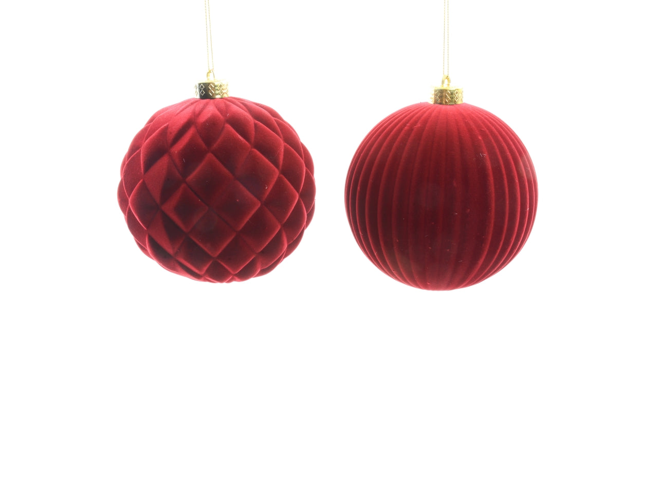 Palla floccata bordeaux 15cm modelli assortiti