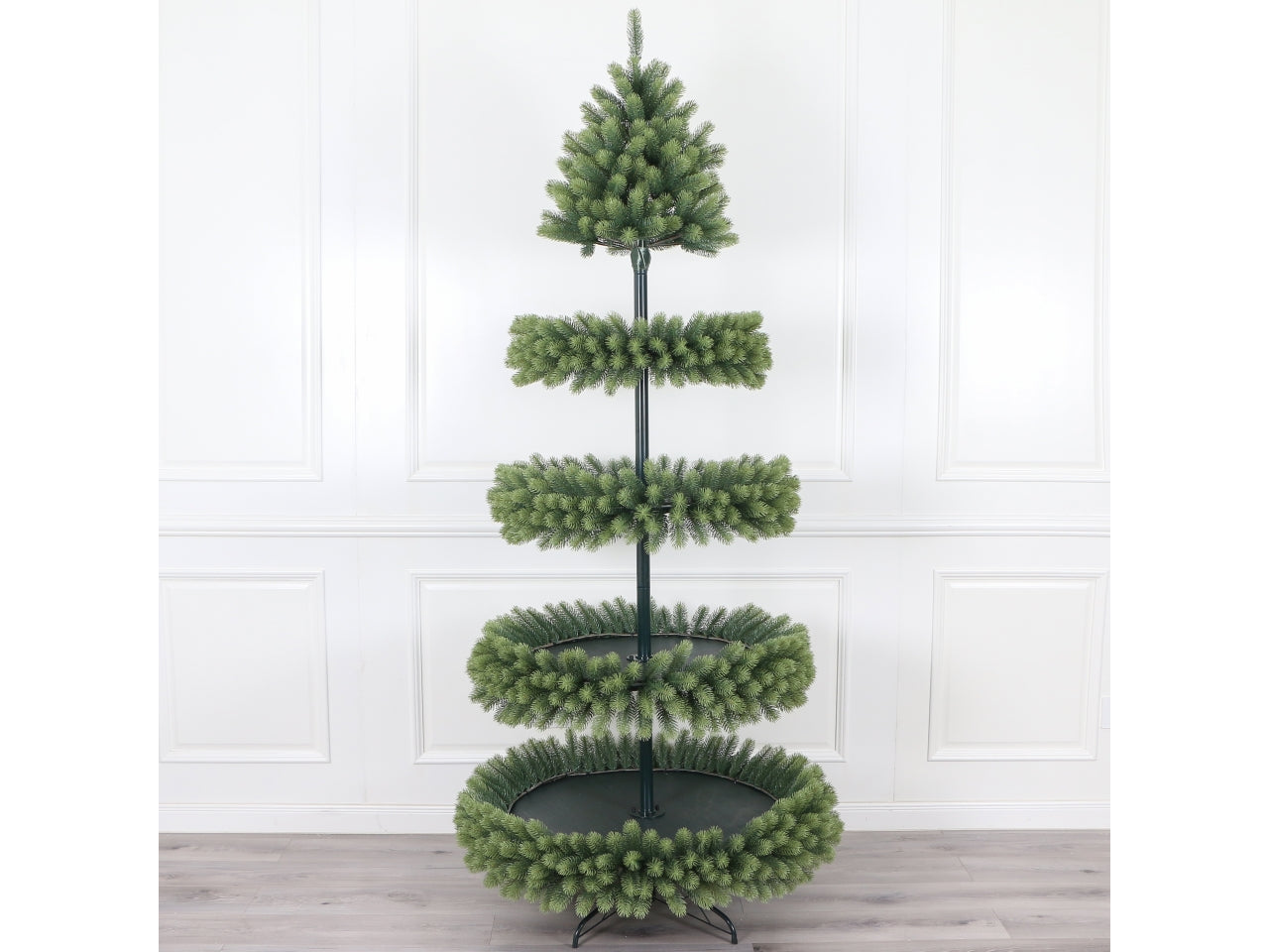Albero expo abete 210cm verde, 1008 rami d.90cm