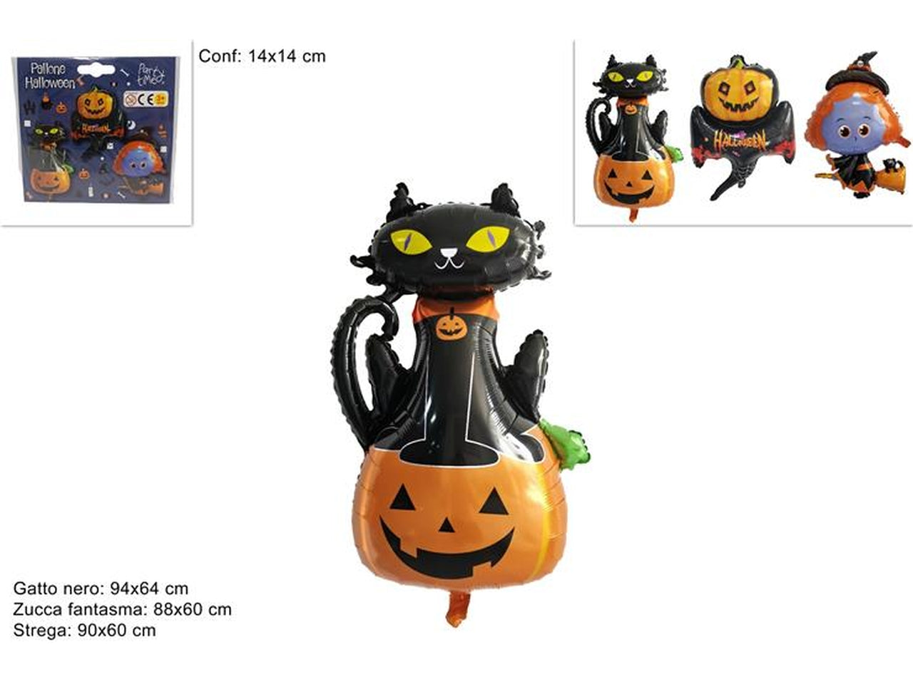 Pallone elio halloween modelli assortiti
