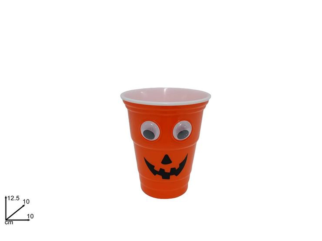 Bicchiere plastica halloween 10cm
