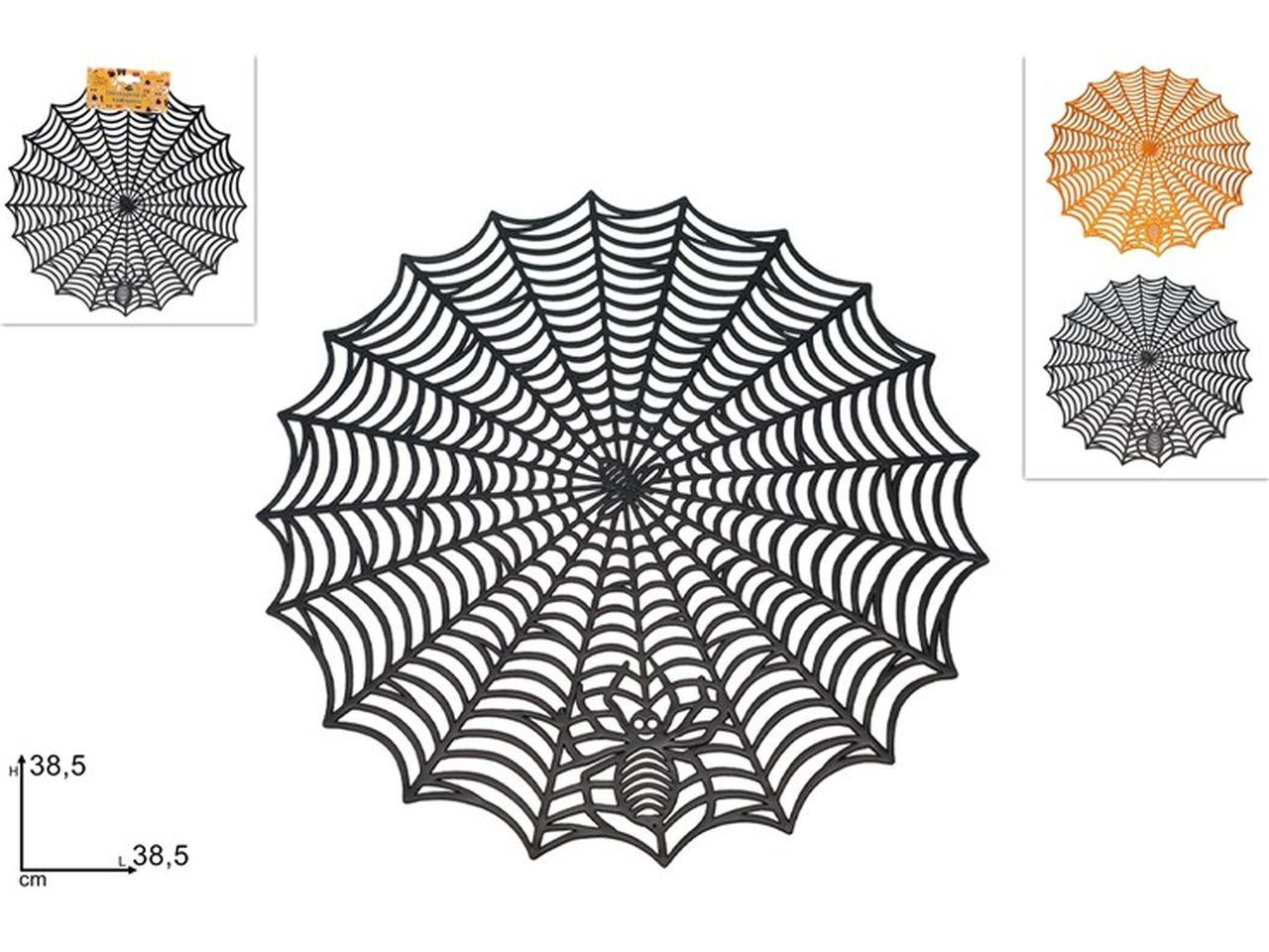 Tovaglietta tonda ragnatela 38,5cm 2 colori