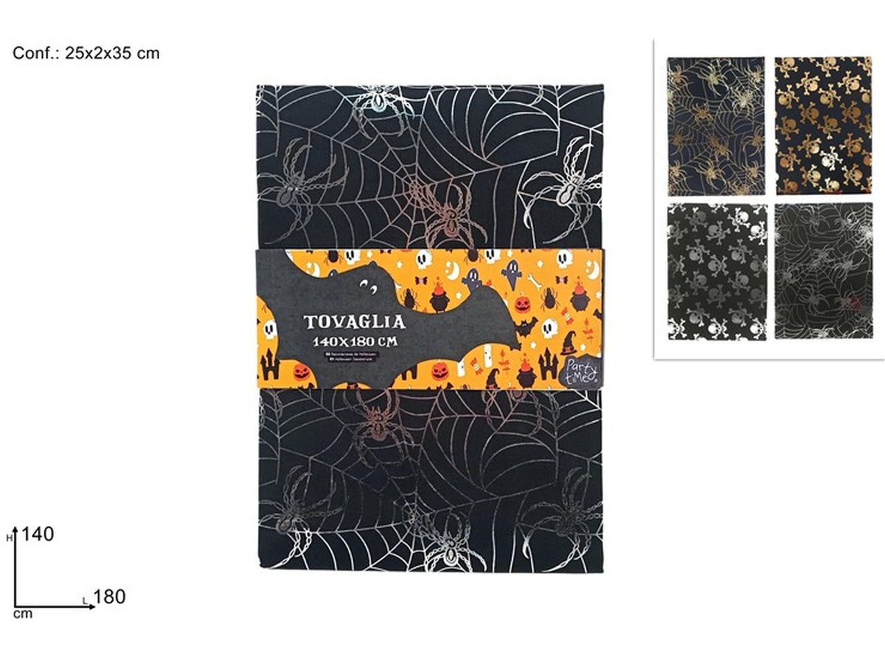 Tovaglia halloween 140x180cm assortite