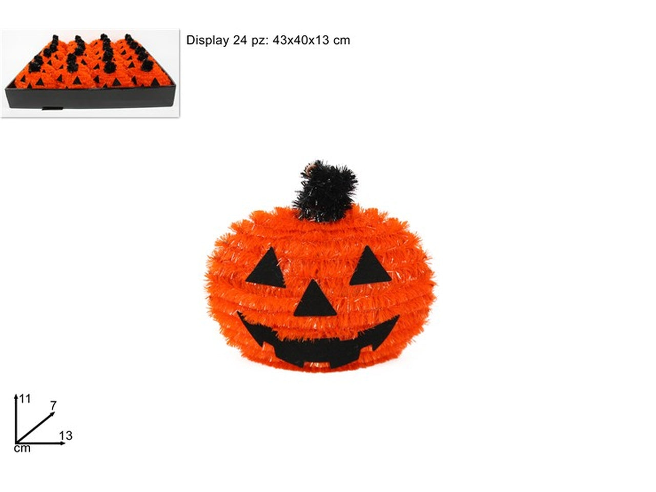 Zucca decorazione halloween