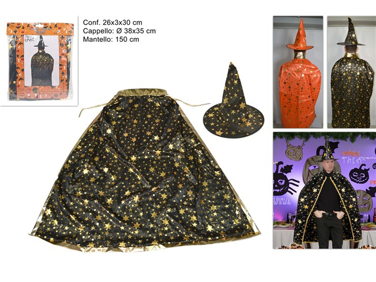 Mantello e cappello adulto assortiti