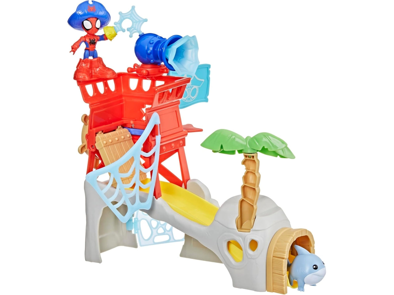 Spidey water web playset isola dei pirati