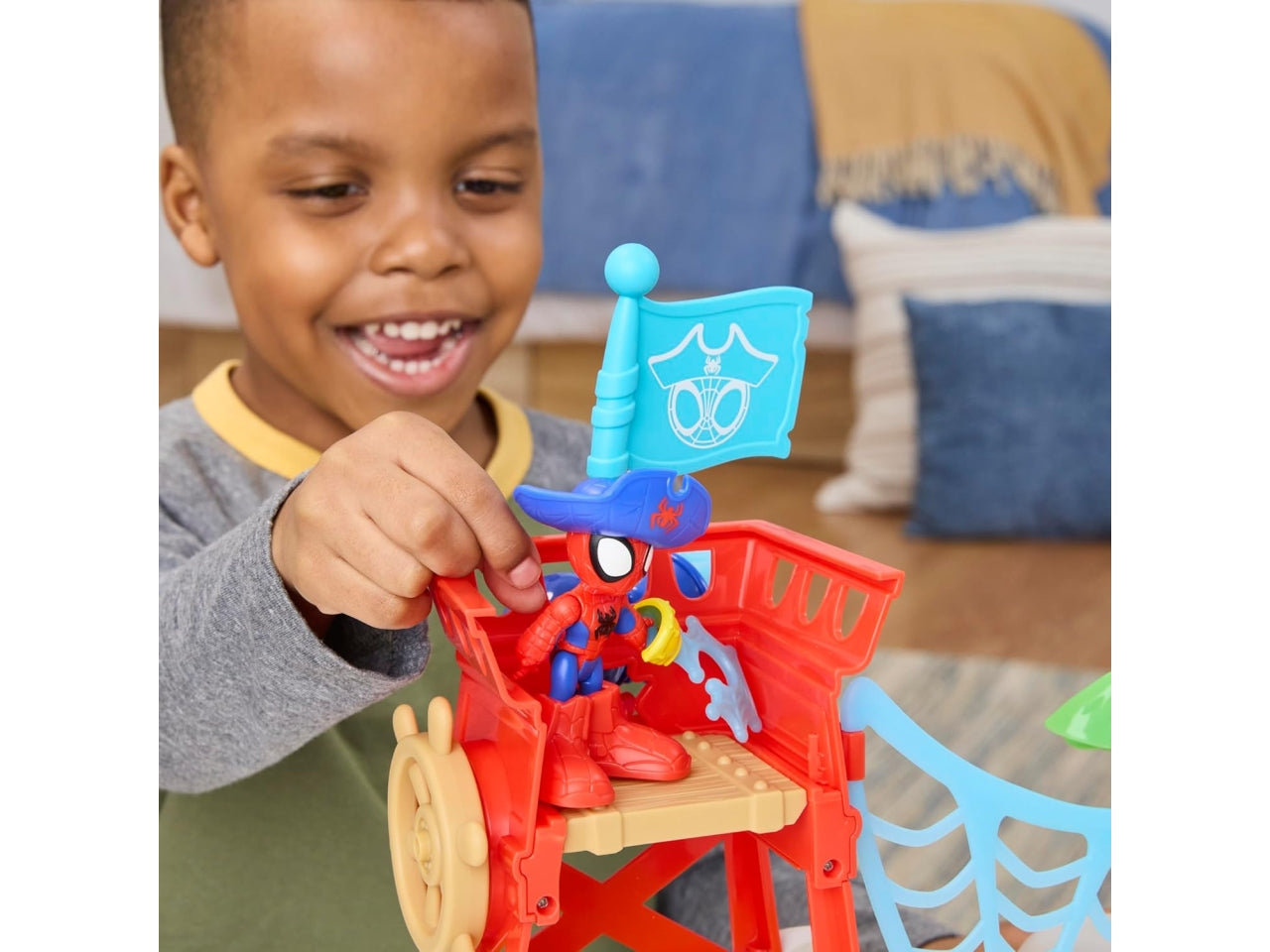 Spidey water web playset isola dei pirati