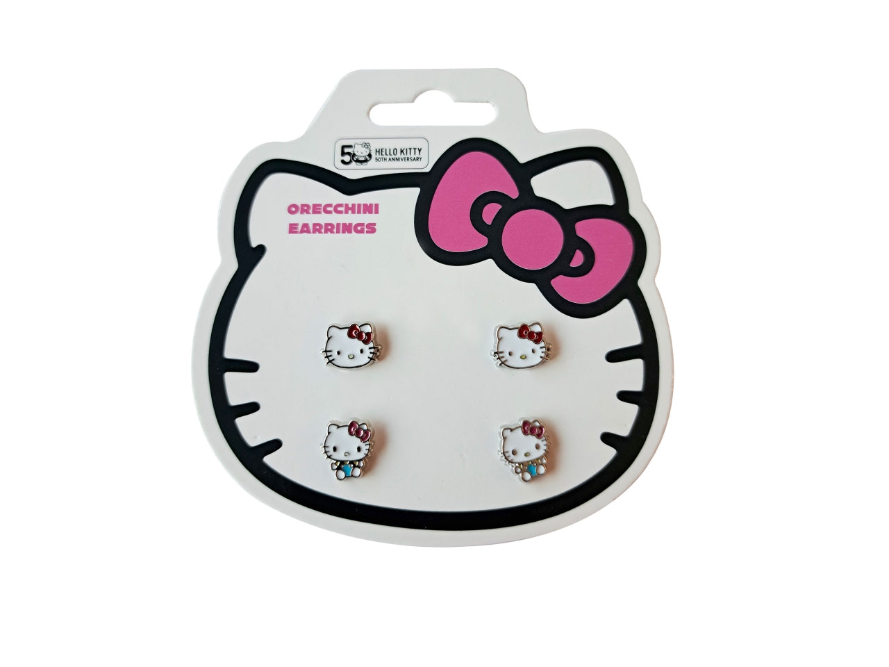 Hello kitty confezione da 2 paia di orecchini