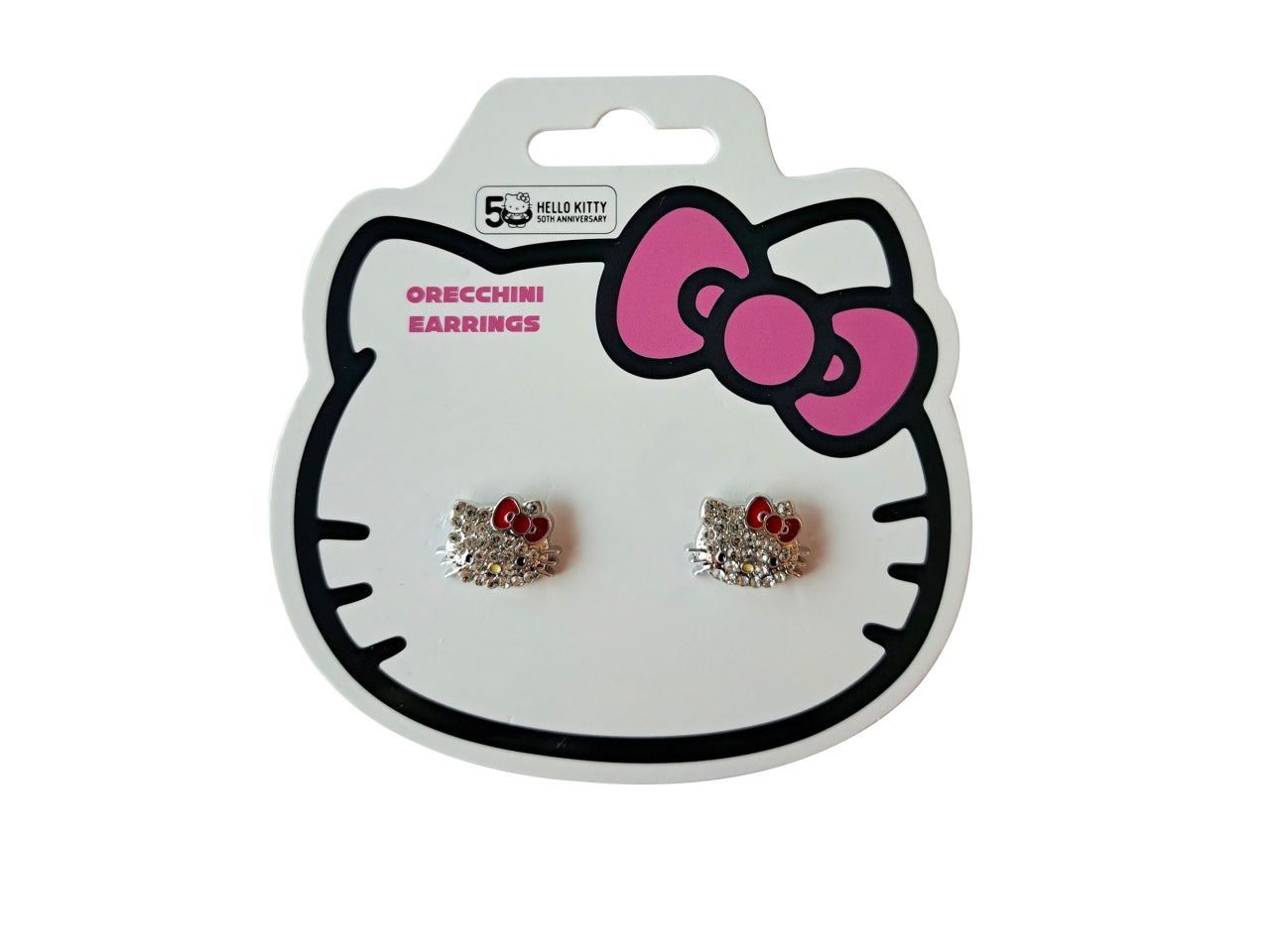 Hello kitty orecchini con strass