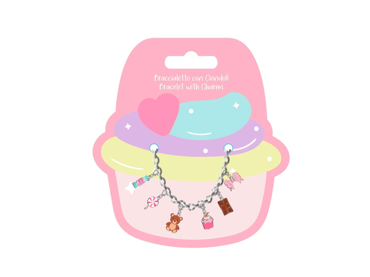 Teddy braccialetto con charms removibili