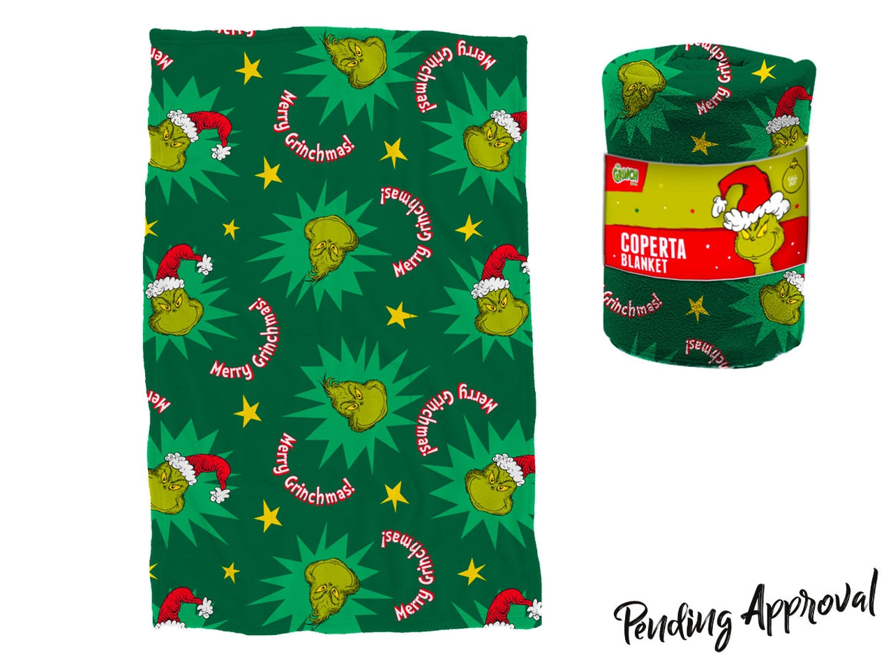 Grinch coperta coral