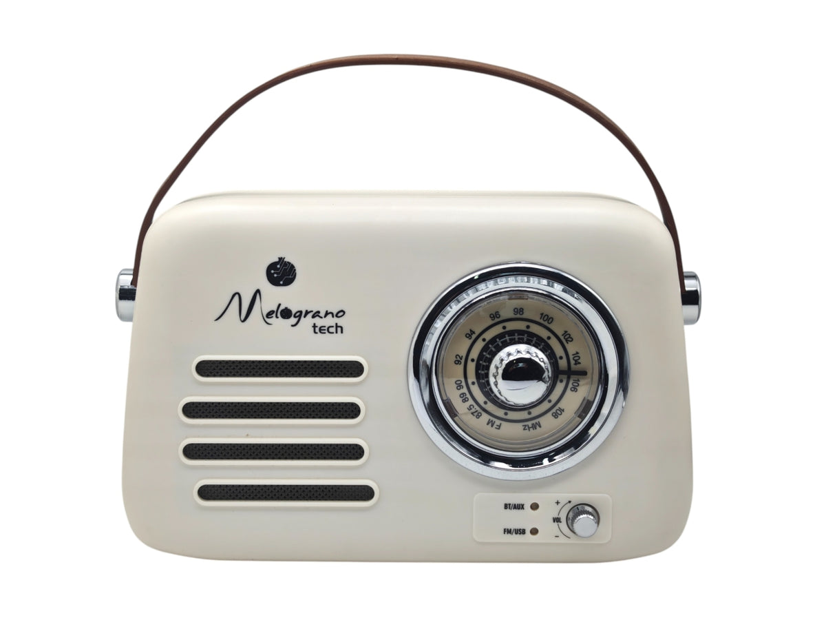 Radio vintage bluetooth panna 22x9x19cm