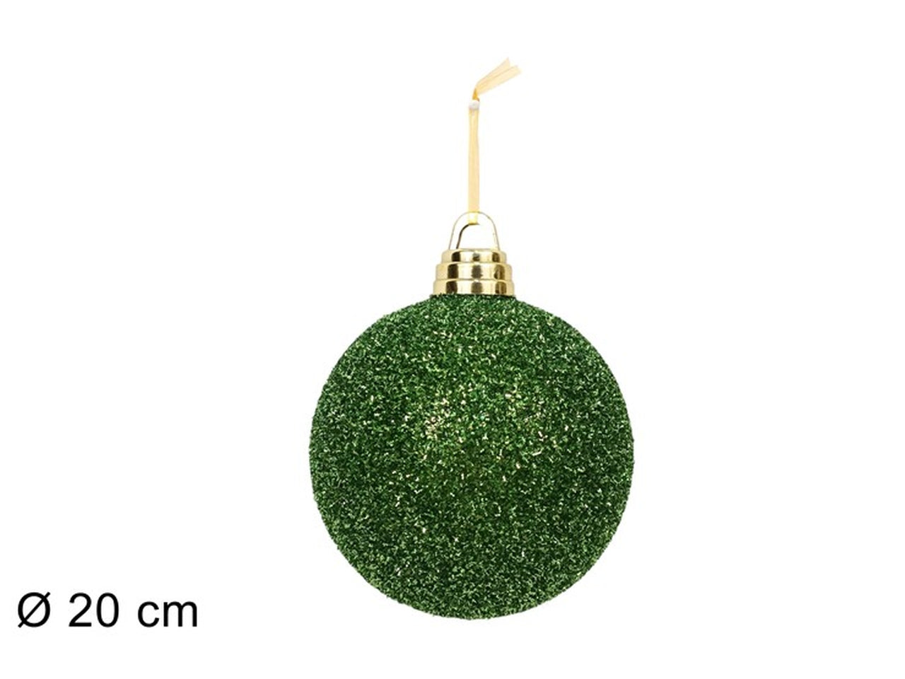 Palla 20cm fili laminati verde