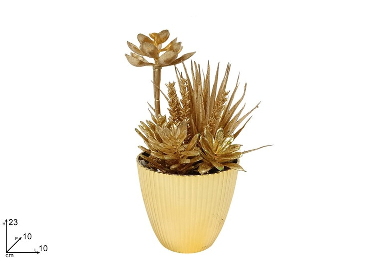 Piantina natalizia 23cm oro