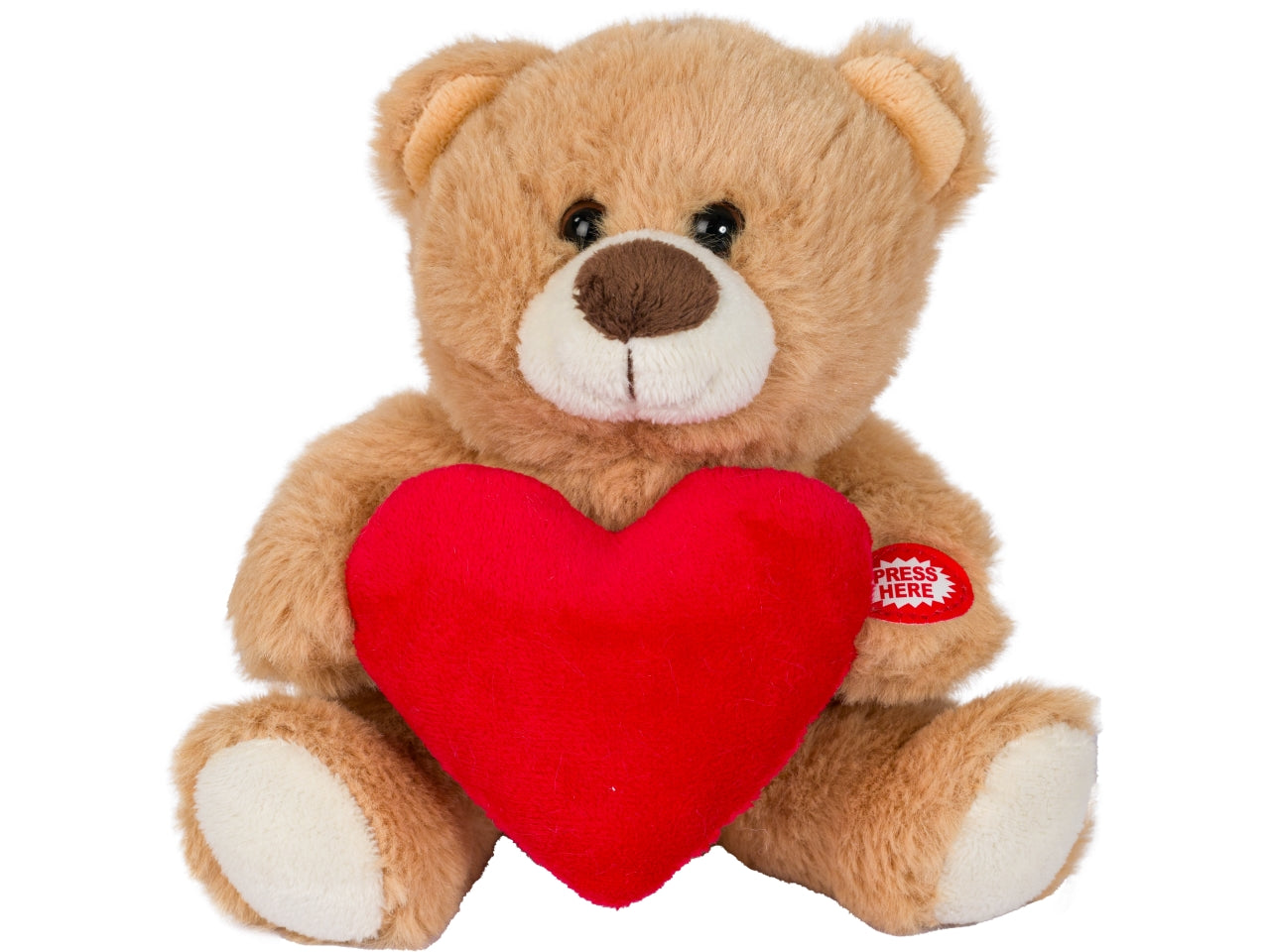 Peluche orsetto che registra h.15cm in 2 colori assortiti