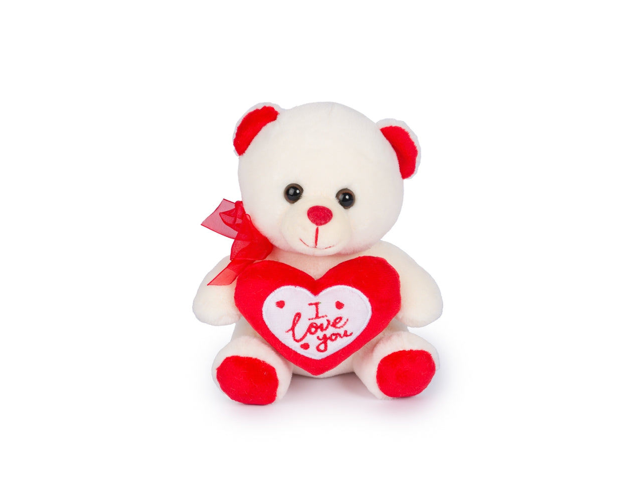 Peluche orsetti h.16cm con cuore