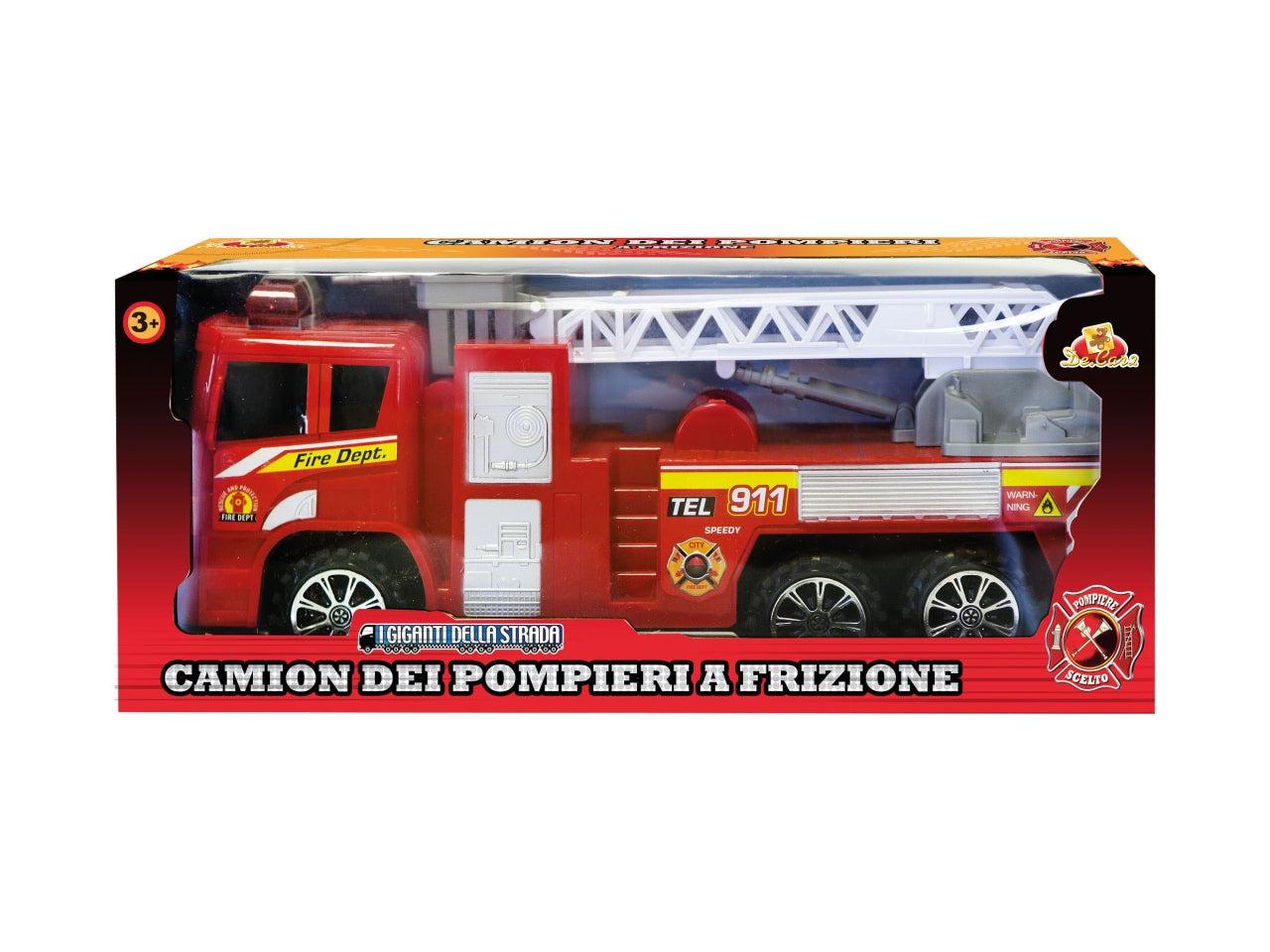 Camion dei pompiere a frizione 40x17cm