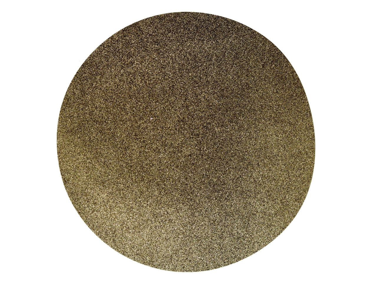 Tovaglietta tonda 38cm in pvc oro glitter