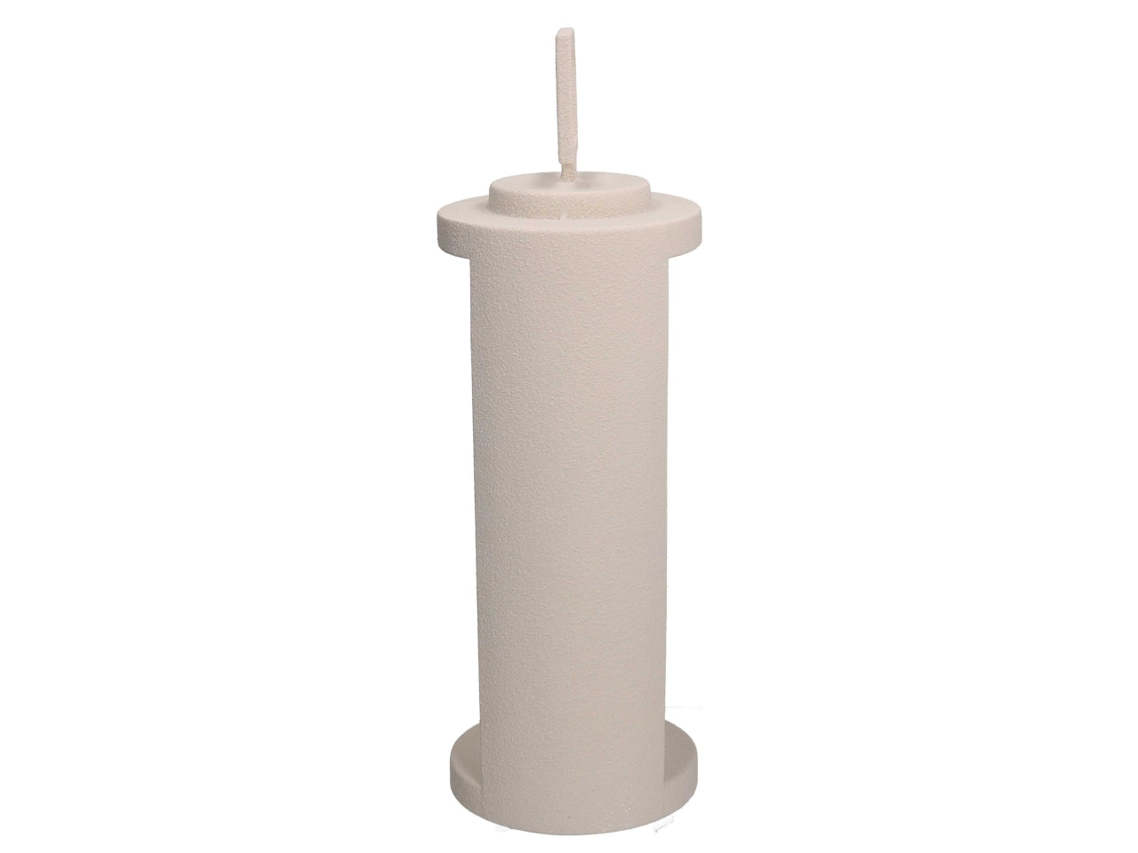 Lanterna tonda in metallo 15xh.45,5cm crema