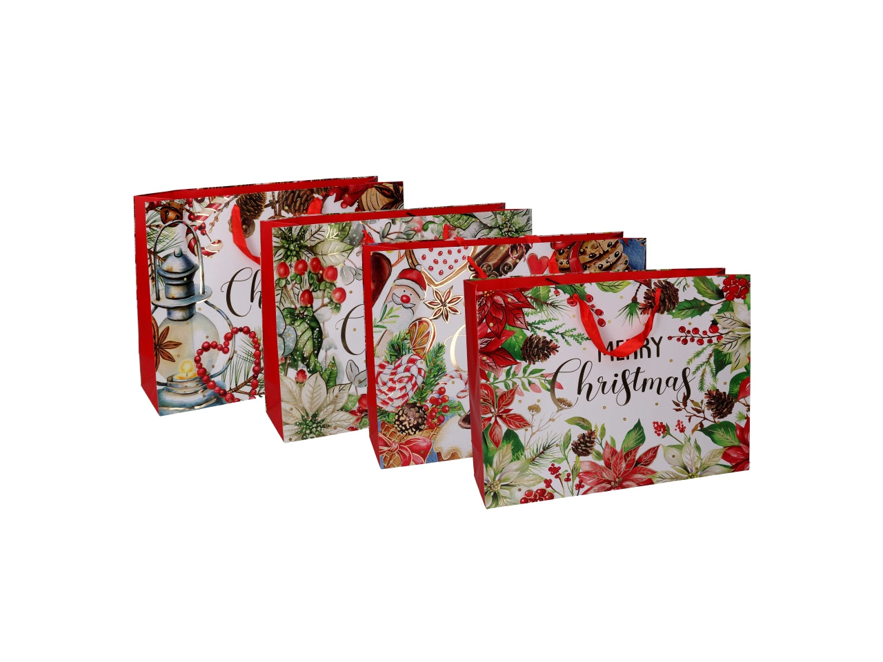Shopper 42x12xh.31cm con fiori e dolci fantasie assortite