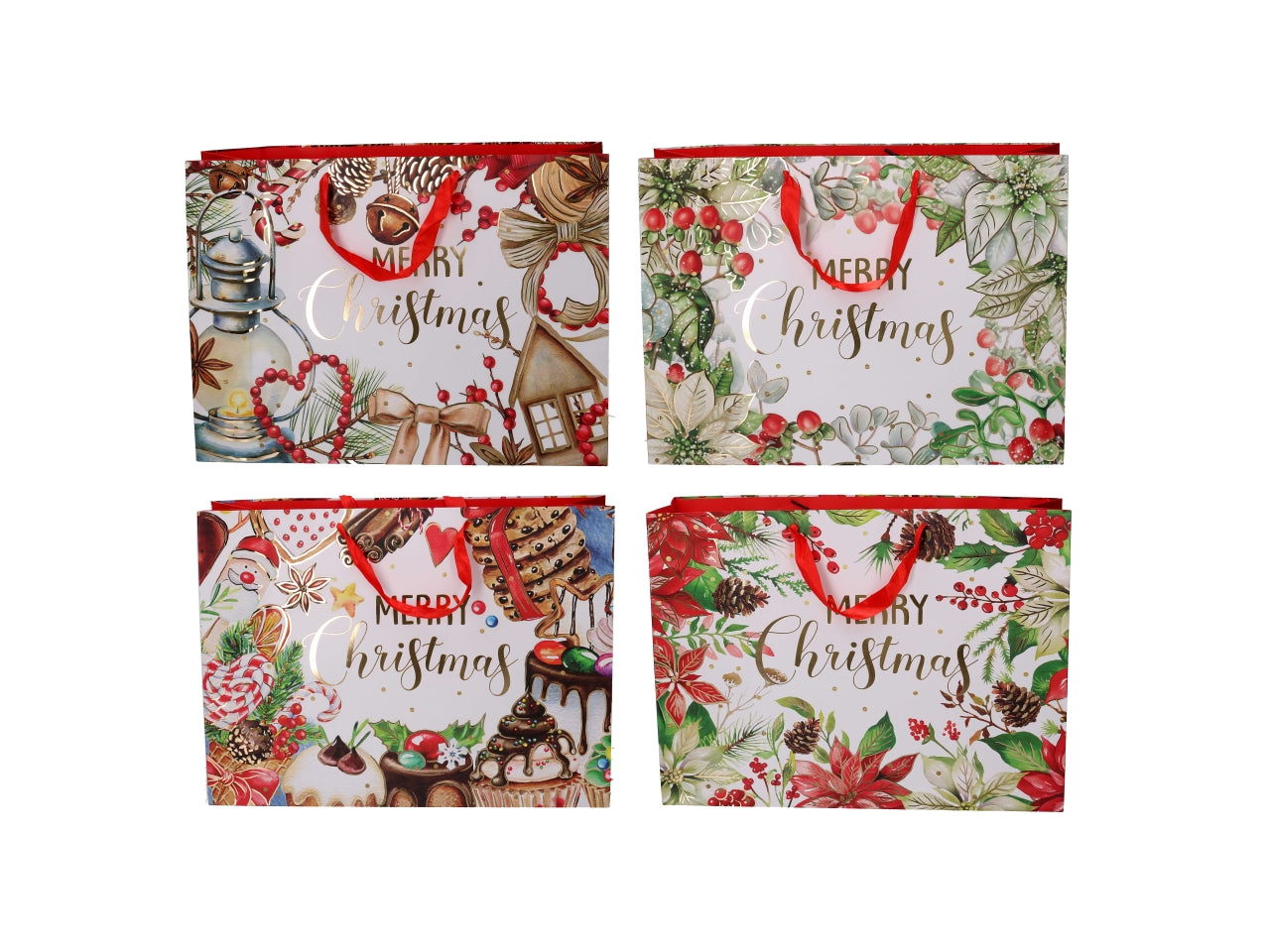 Shopper 42x12xh.31cm con fiori e dolci fantasie assortite