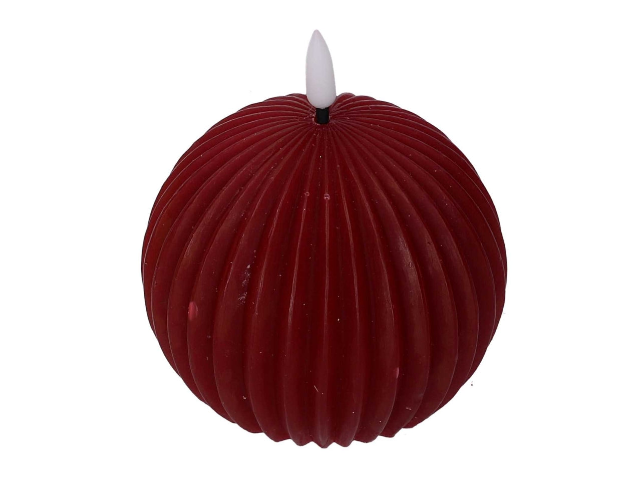 Candela led sfera 10cm rossa