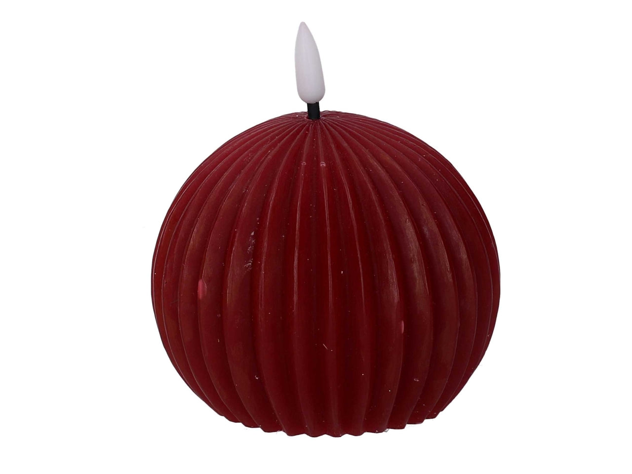 Candela led sfera 10cm rossa