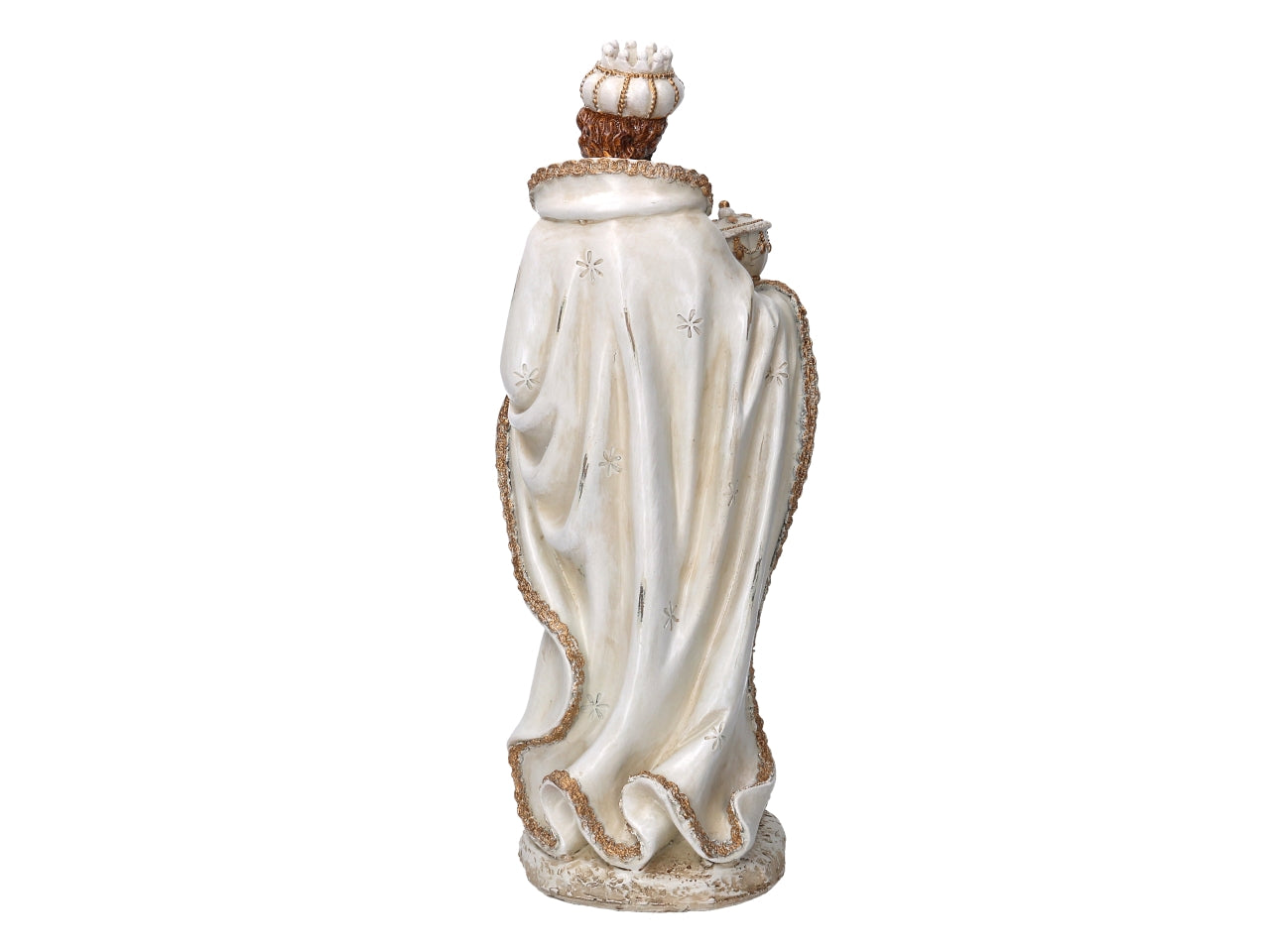 Nativita' 41cm in resina 8 pezzi bianco