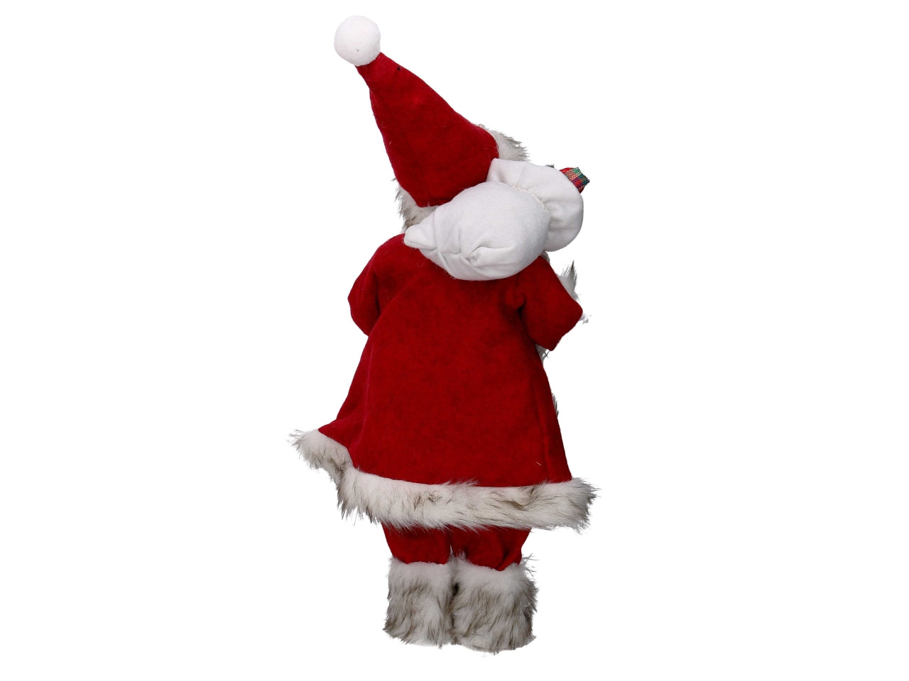 Babbo natale 45cm in tessuto rosso