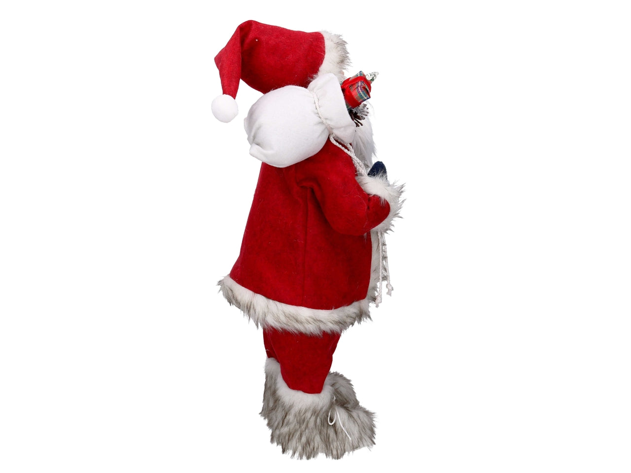 Babbo natale 60cm in tessuto rosso