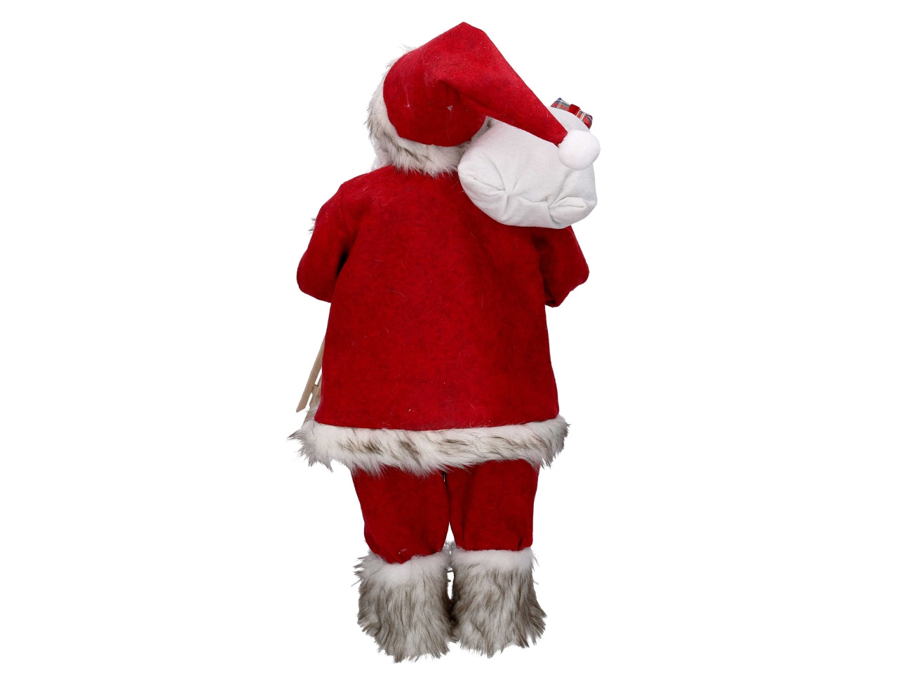 Babbo natale 60cm in tessuto rosso