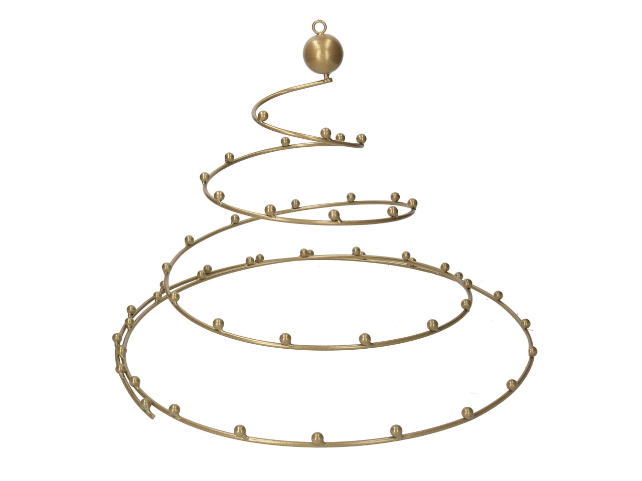 Albero espositore spirale 60cm in metallo oro