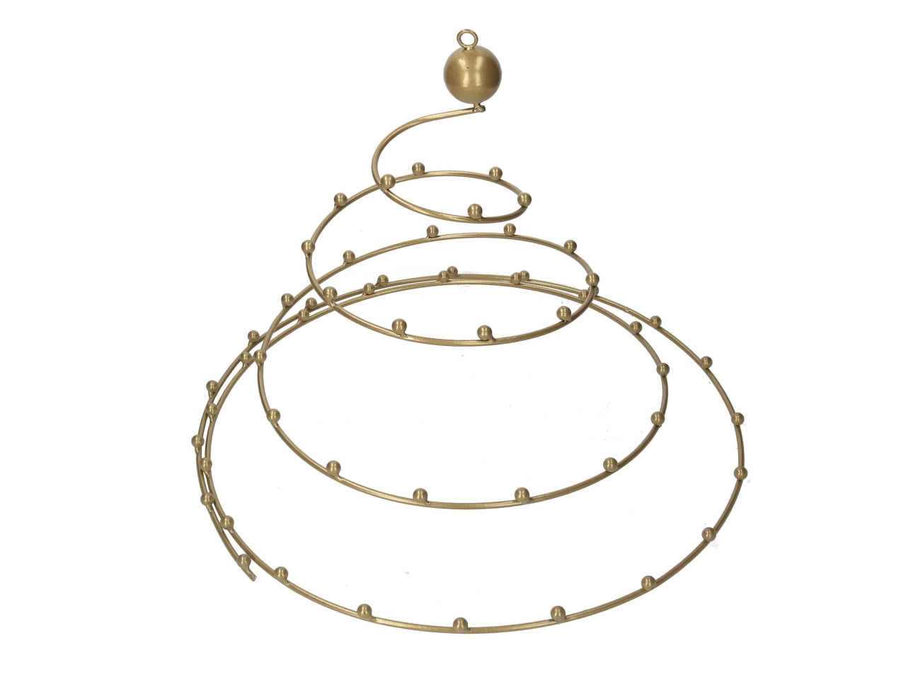 Albero espositore spirale 60cm in metallo oro