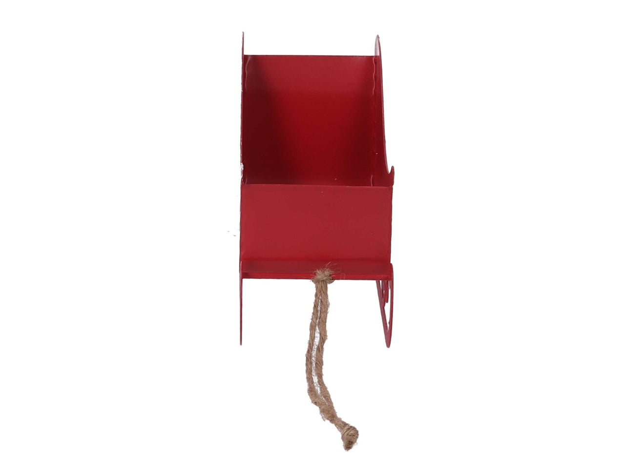 Slitta metallo letterina 15xh.10cm rosso