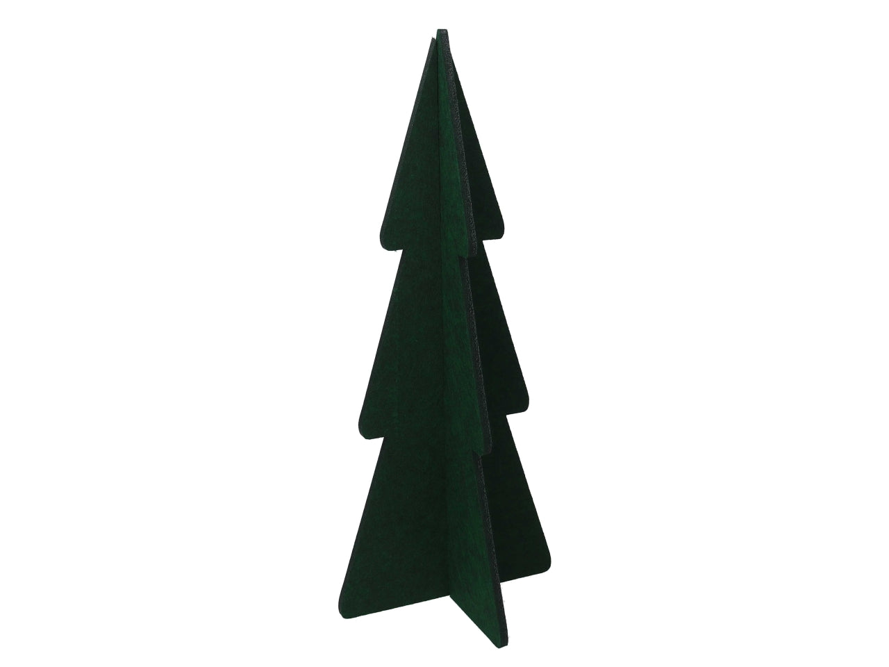 Decorazione albero in feltro verde 50x50xh.120cm