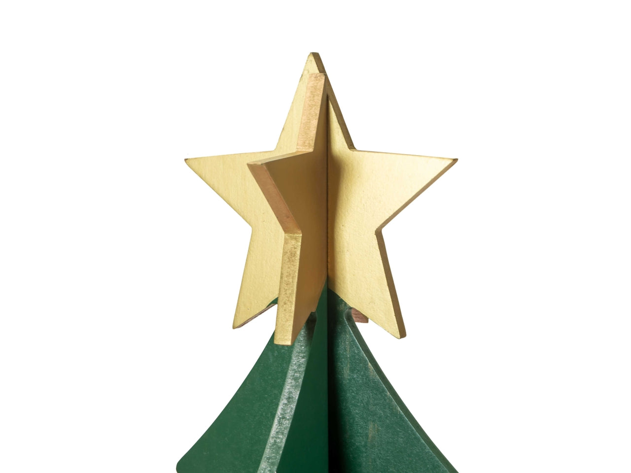 Albero espositore in legno 2piani verde 40xh58,4cm